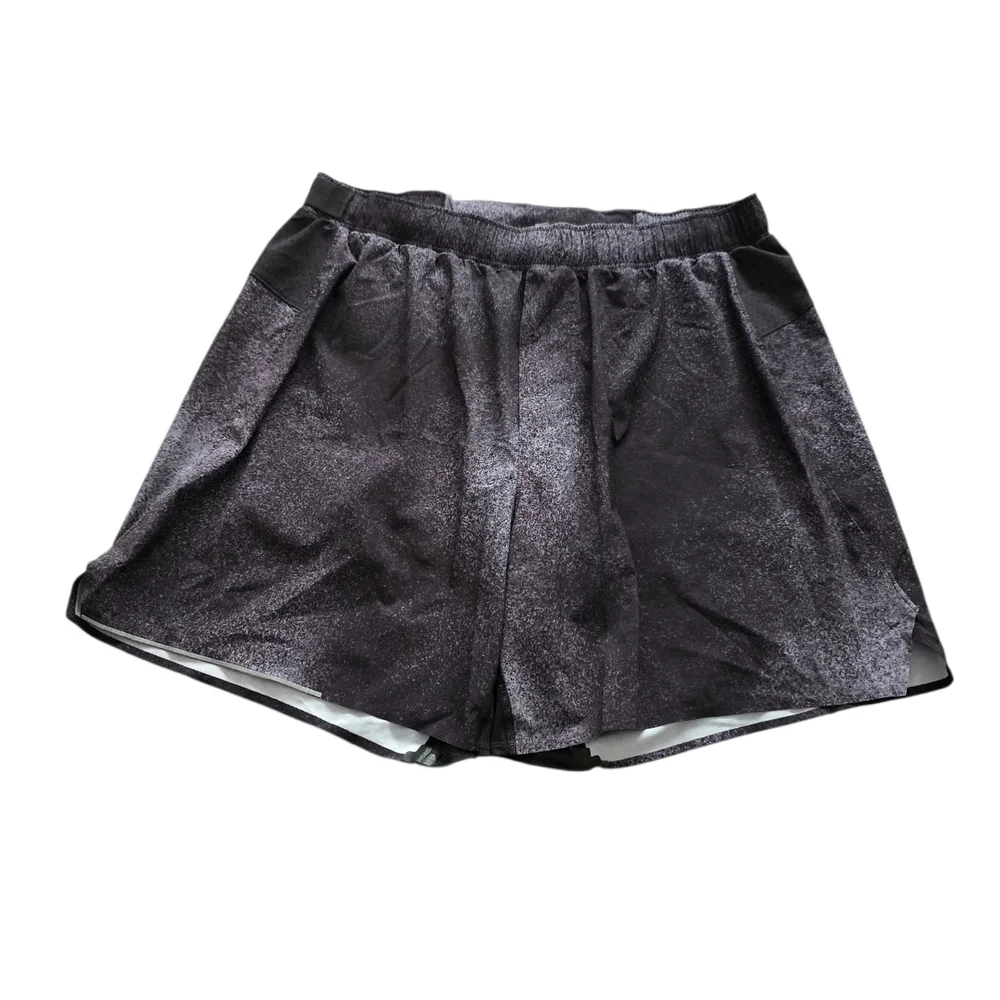 Lululemon Surge Black Sparkle Athletic Shorts Men's Size L